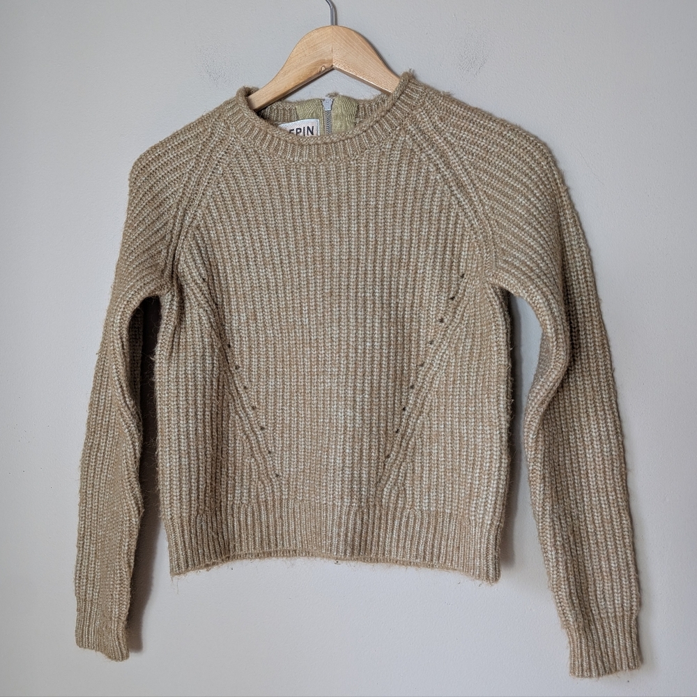 ANTHROPOLOGIE Pepin Cropped Sweater Size Extra Small